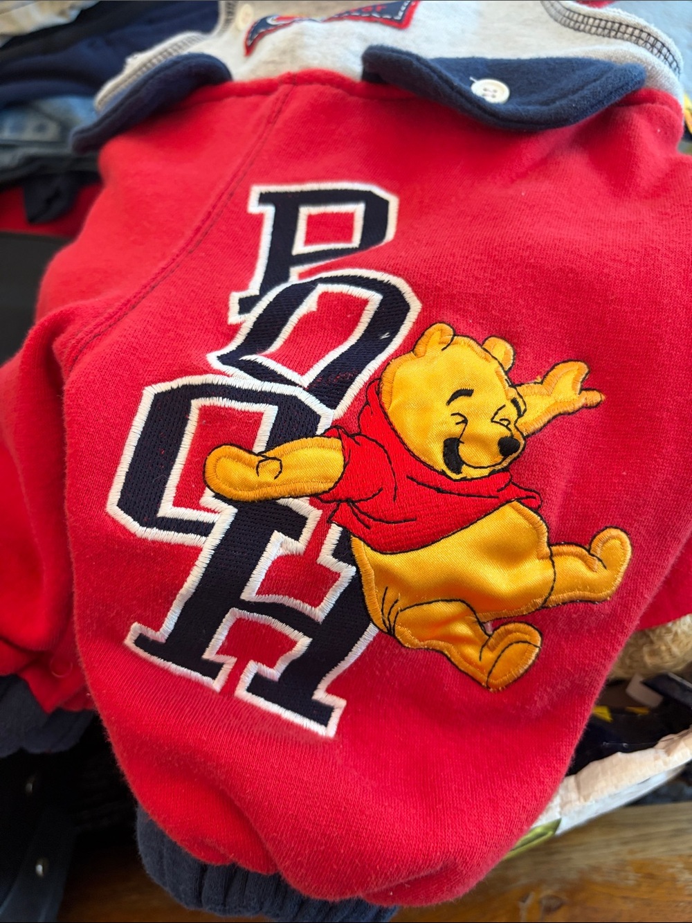 Vintage Winnie the Pooh Red Kids Overalls....so cute! - Picture 4 of 5